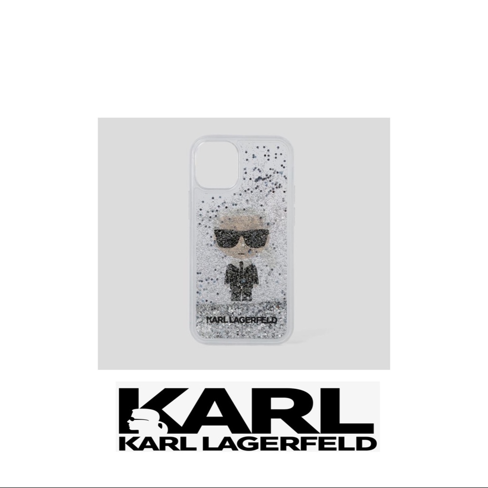 ⚡️Karl Lagerfeld liquid glitter iPhone12 Mini case